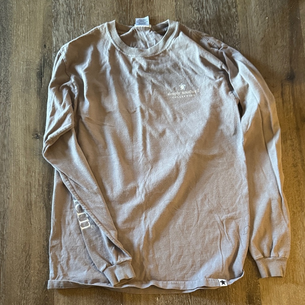 Simply Southern Tan Long Sleeve Shirt